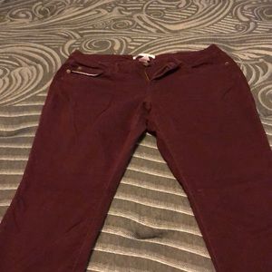 Maroon skinny
